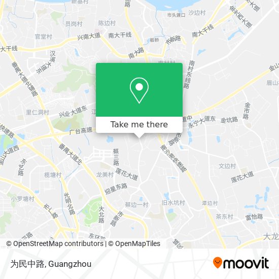 为民中路 map