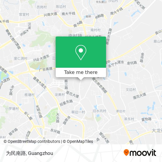为民南路 map