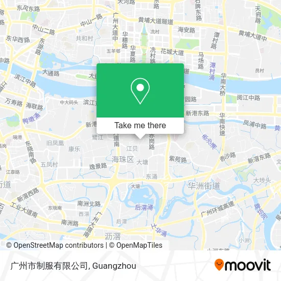 广州市制服有限公司 map