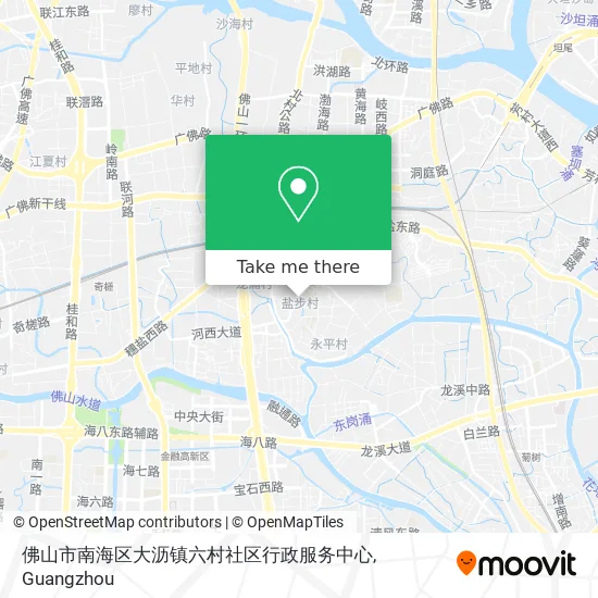 佛山市南海区大沥镇六村社区行政服务中心 map