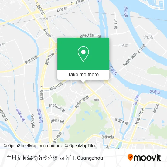 广州安顺驾校南沙分校-西南门 map