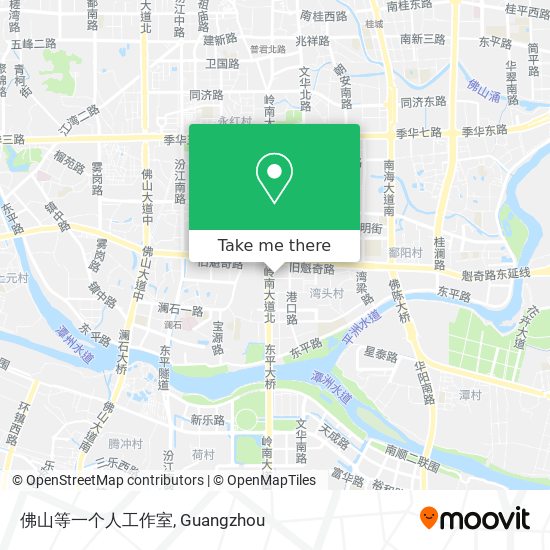 佛山等一个人工作室 map