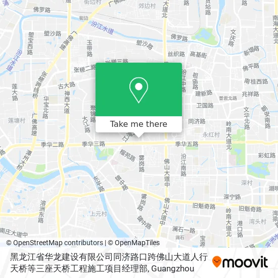 黑龙江省华龙建设有限公司同济路口跨佛山大道人行天桥等三座天桥工程施工项目经理部 map