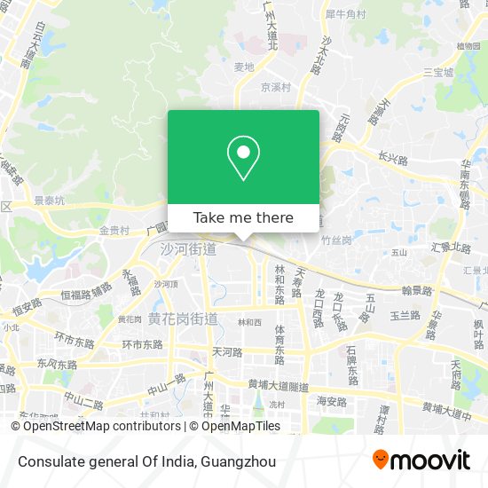 Consulate general Of India map