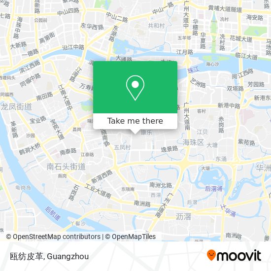 瓯纺皮革 map