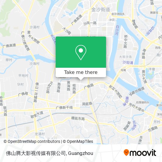 佛山腾大影视传媒有限公司 map