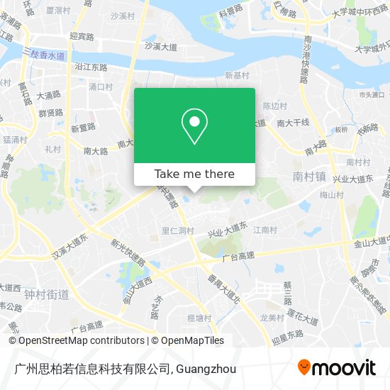 广州思柏若信息科技有限公司 map