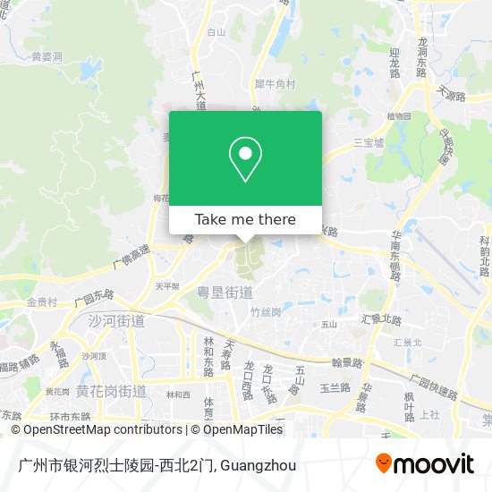 广州市银河烈士陵园-西北2门 map