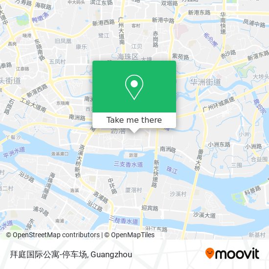 拜庭国际公寓-停车场 map