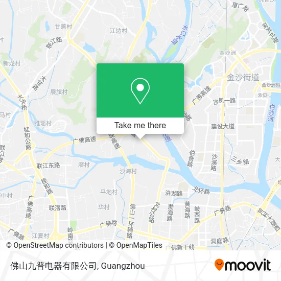 佛山九普电器有限公司 map