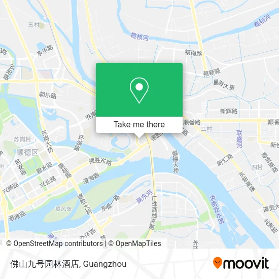 佛山九号园林酒店 map