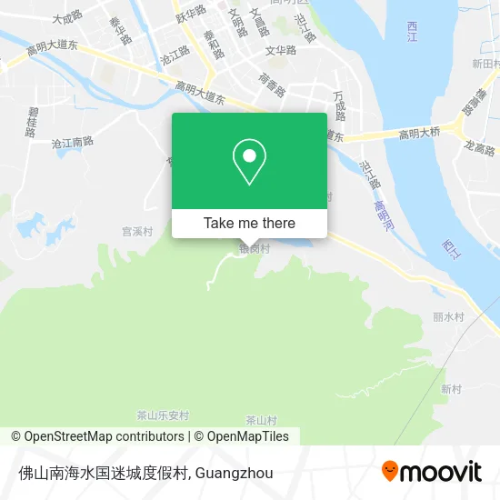 佛山南海水国迷城度假村 map