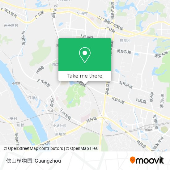 佛山植物园 map