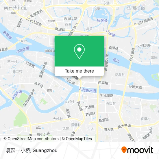 厦滘一小桥 map