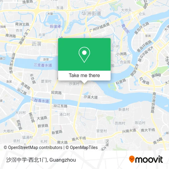 沙滘中学-西北1门 map