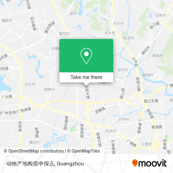 动物产地检疫申报点 map