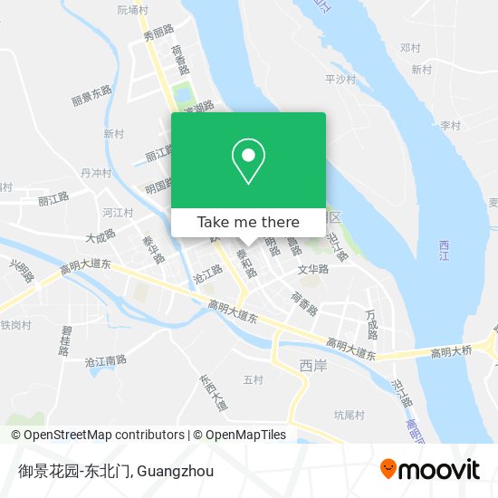 御景花园-东北门 map