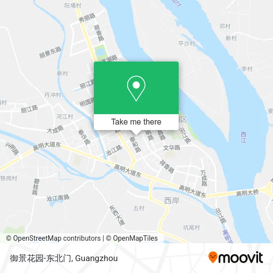 御景花园-东北门 map