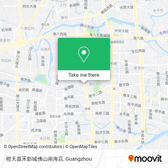 橙天嘉禾影城佛山南海店 map