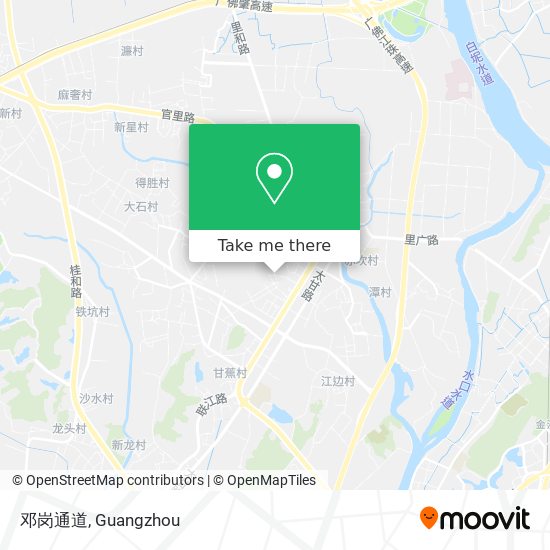 邓岗通道 map
