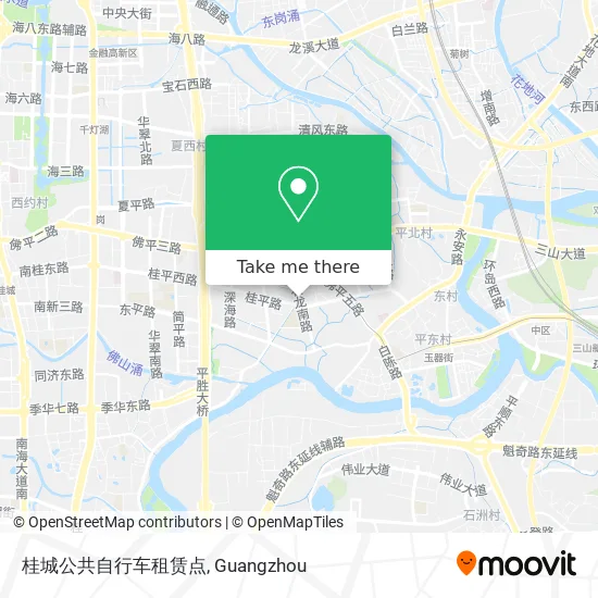 桂城公共自行车租赁点 map