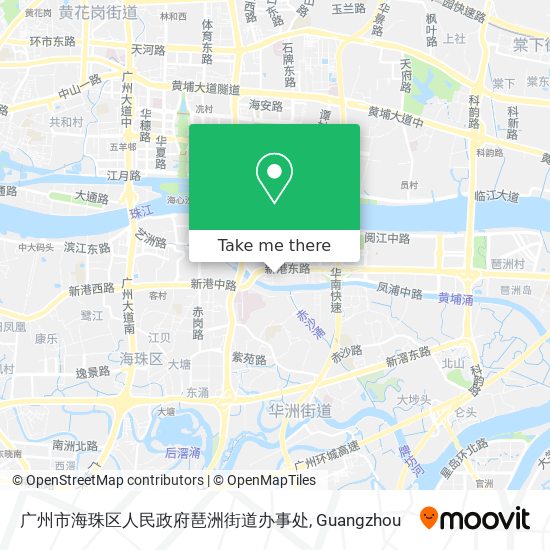 广州市海珠区人民政府琶洲街道办事处 map