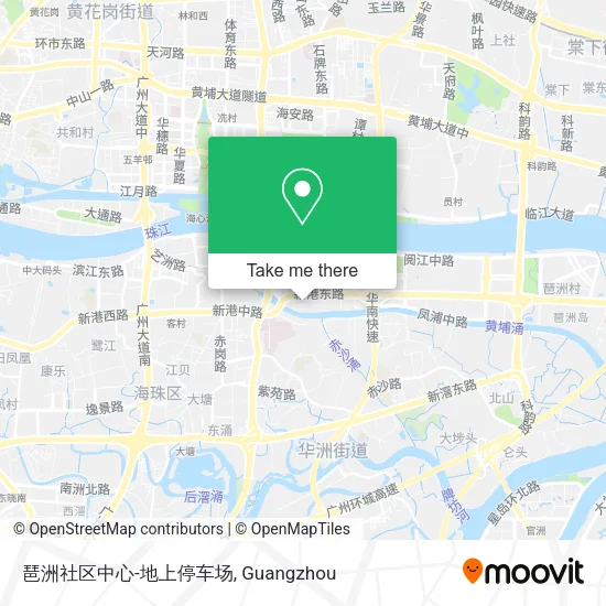 琶洲社区中心-地上停车场 map