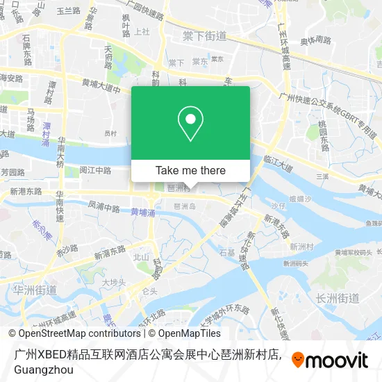 广州XBED精品互联网酒店公寓会展中心琶洲新村店 map