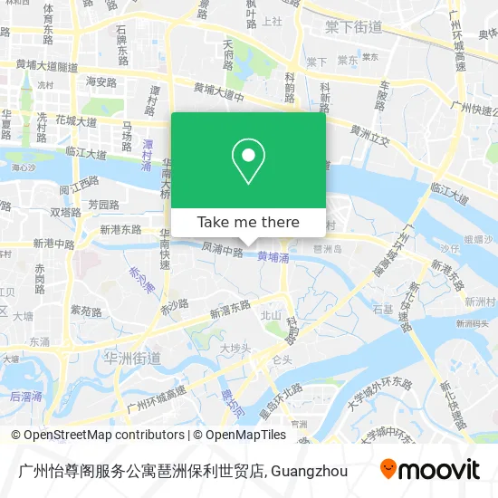 广州怡尊阁服务公寓琶洲保利世贸店 map