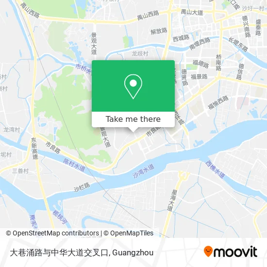 大巷涌路与中华大道交叉口 map