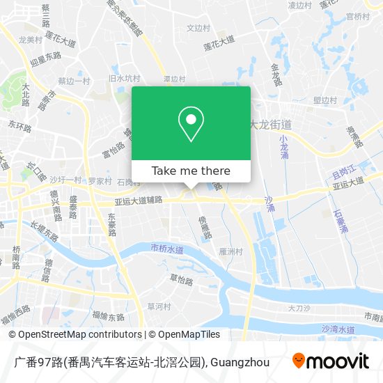 广番97路(番禺汽车客运站-北滘公园) map