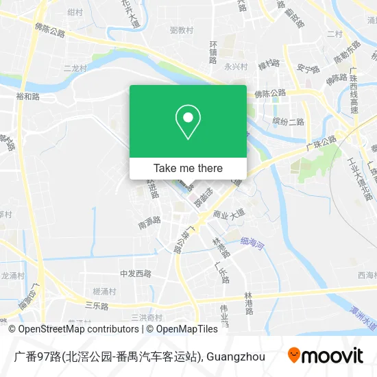 广番97路(北滘公园-番禺汽车客运站) map