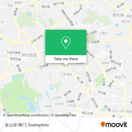 金山谷-南门 map