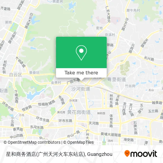 星和商务酒店(广州天河火车东站店) map