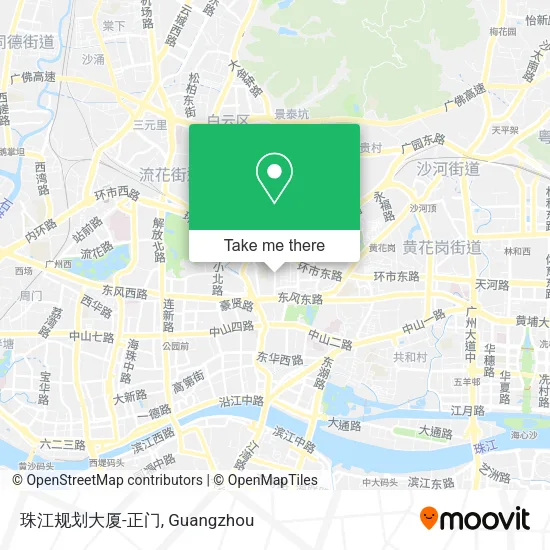珠江规划大厦-正门 map