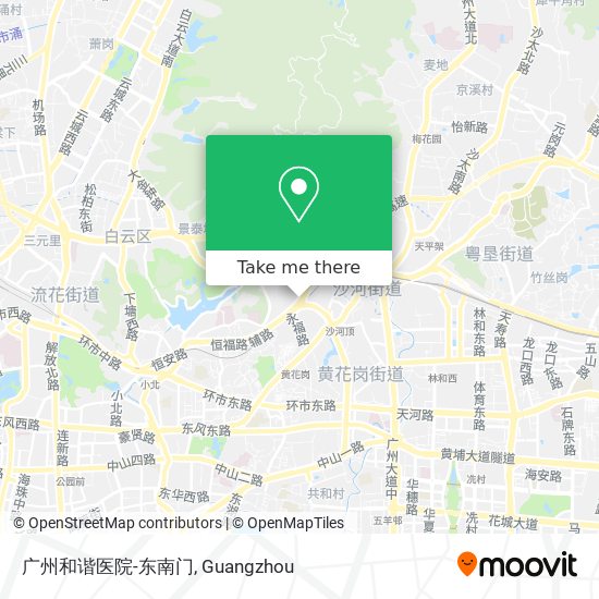 广州和谐医院-东南门 map