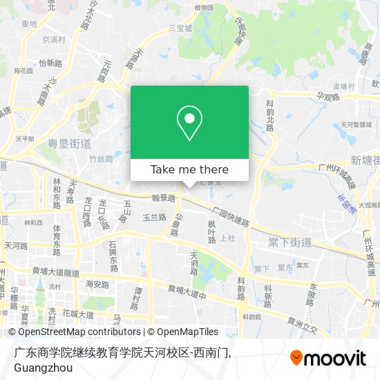 广东商学院继续教育学院天河校区-西南门 map