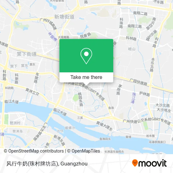 风行牛奶(珠村牌坊店) map