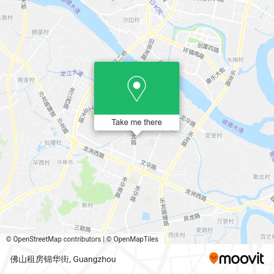 佛山租房锦华街 map