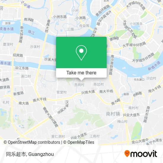 同乐超市 map
