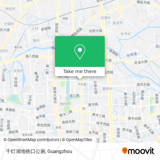 千灯湖地铁口公厕 map
