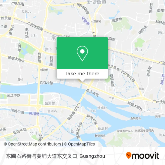 东圃石路街与黄埔大道东交叉口 map