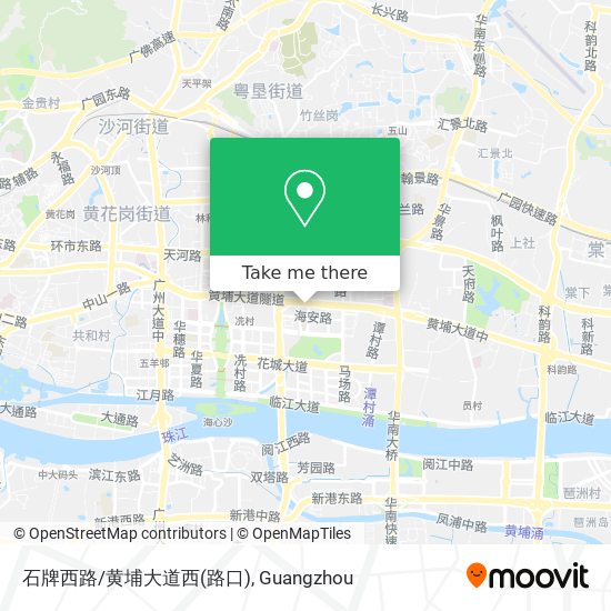 石牌西路/黄埔大道西(路口) map