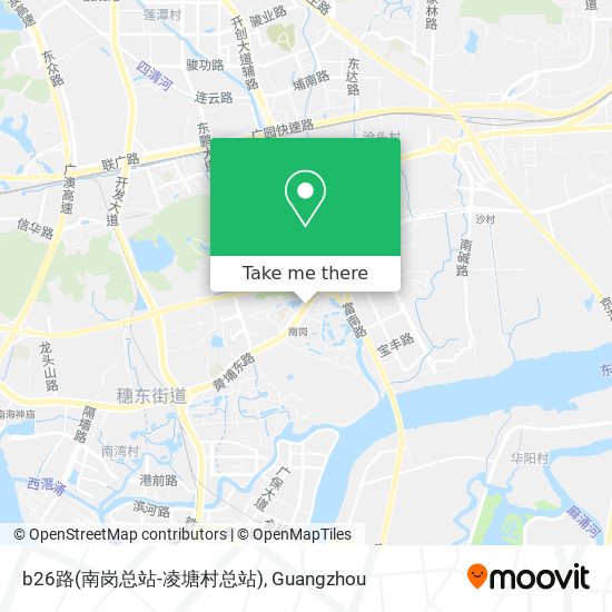 b26路(南岗总站-凌塘村总站) map