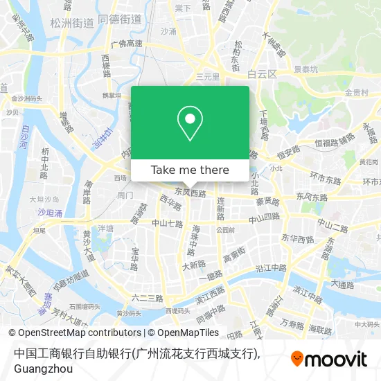 中国工商银行自助银行(广州流花支行西城支行) map