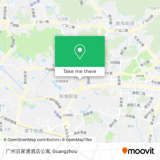 广州百家通酒店公寓 map