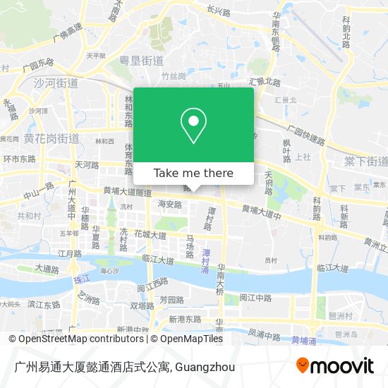 广州易通大厦懿通酒店式公寓 map