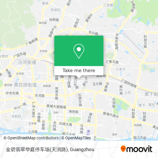 金碧翡翠华庭停车场(天润路) map