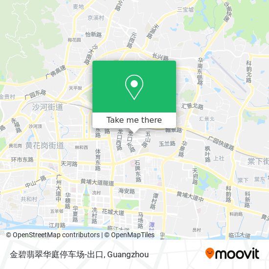 金碧翡翠华庭停车场-出口 map