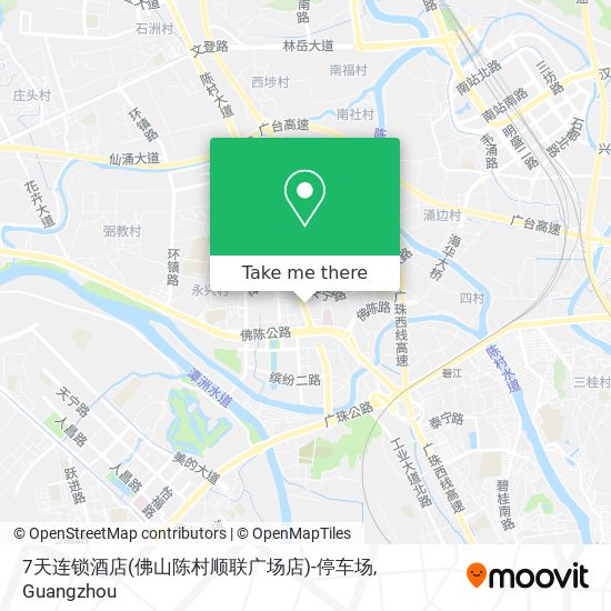 7天连锁酒店(佛山陈村顺联广场店)-停车场 map